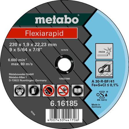 230X1.9MM METABO CUTTING FLEXIARAPID